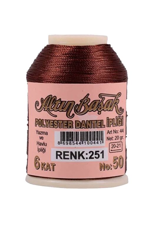 RT-RYL-HMR16741 3 Adet Altınbaşak Oya Ve Dantel İpi 20 Gr - Royaleks - No: 251