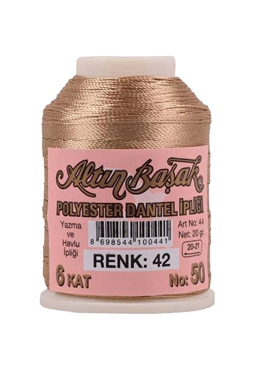 RT-RYL-HMR17369 3 Adet Altınbaşak Oya Ve Dantel İpi 20 Gr - Royaleks - No: 042 - 034 - 656