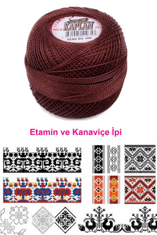 RT-RYL-HMR17555 Kaplan Etamin Ve Kanaviçe İpi 8 No Kod/renk: 300 - Royaleks