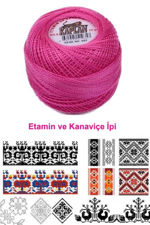 RT-RYL-HMR17562 Kaplan Etamin Ve Kanaviçe İpi 8 No Kod/renk: 602 - Royaleks