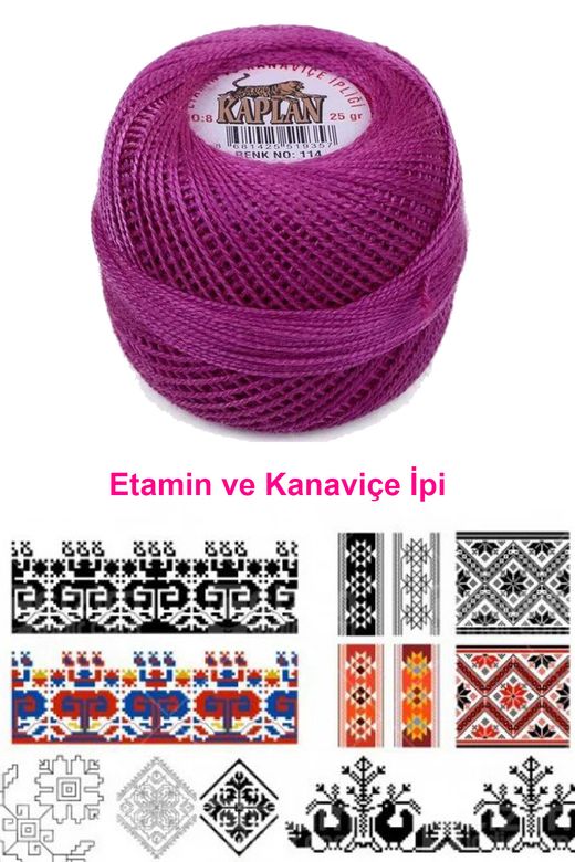 RT-RYL-HMR17606 Kaplan Etamin Ve Kanaviçe İpi 8 No Kod/renk: 114 - Royaleks