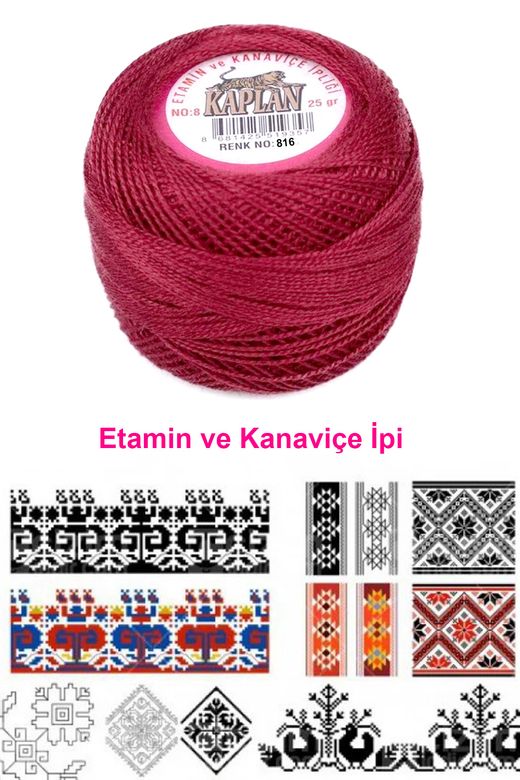 RT-RYL-HMR17620 Kaplan Etamin Ve Kanaviçe İpi 8 No Kod/renk: 816 - Royaleks