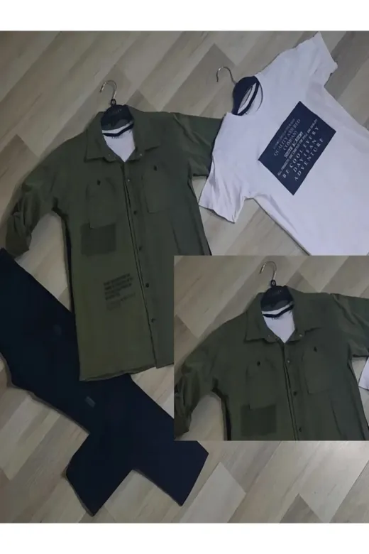 Ruhat Kids TYC9B767819FECF100 Ruhat Qualıty Assured Üçlü Erkek Gömlekli Takımı