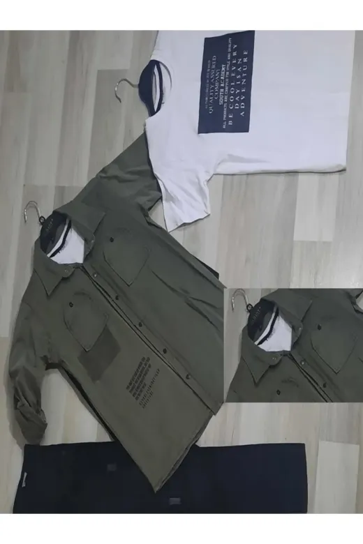Ruhat Kids TYC9B767819FECF100 Ruhat Qualıty Assured Üçlü Erkek Gömlekli Takımı