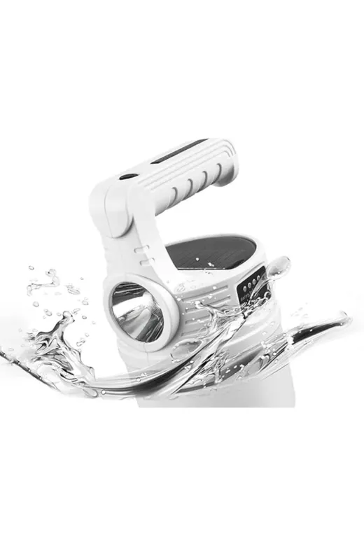 RüzgarShop RZGRSHTPYCET4JSK-C6ZA-G9IN-6 300W 10 Modlu Güneş Enerjili Solar Aydınlatma Kamp Çadır Lambası Ampül Led Şarjlı Işıldak El Feneri