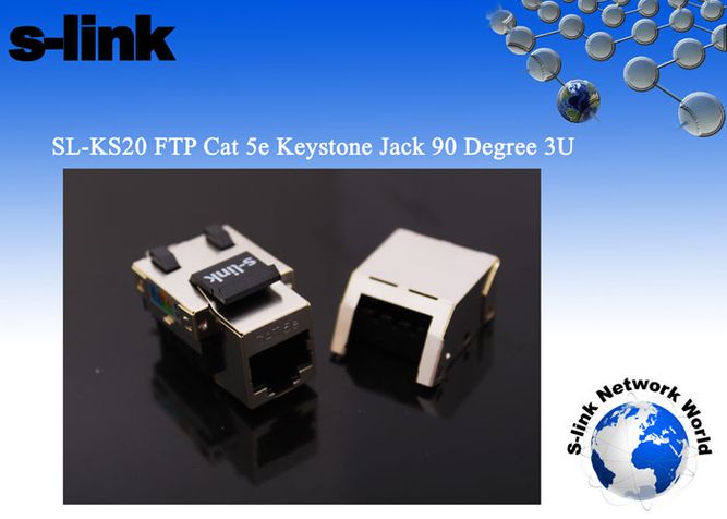S-link SL-KS20 FTP CAT5E Keystone Jack3U 90 Derece