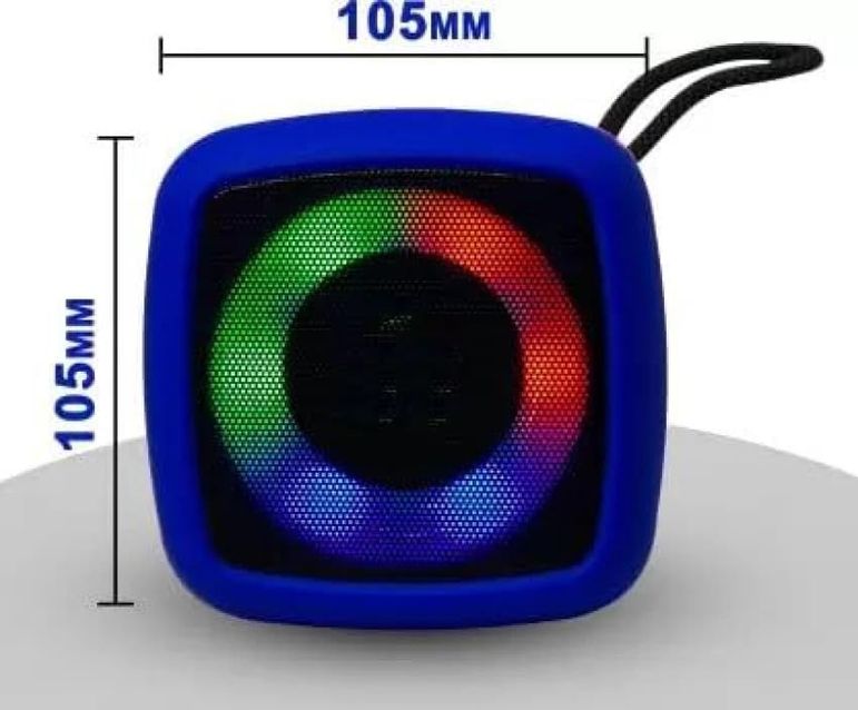 s12mavi Rgb Işıklı Bluetooth Hoparlör 5W | Ipx4 Suya Dayanıklı | Mini Taşınabilir Kablosuz Speaker Mavi