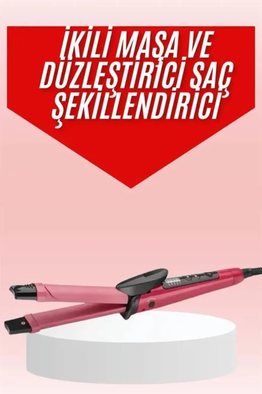 Saç Şekillendirici Düzleştirici ve Maşa Özellikli Şekillendirici Serak Kaplama