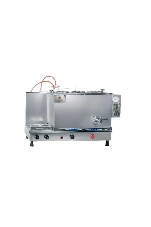 Safir 16072024i3gaz 3 Gözlü Inoks Çay Ocağı Çay Kazanı Doğalgazlı Çay Semaveri Ce Belgeli Gaz Emniyet Kilit Sistemli
