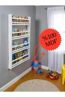 Safir 4 Raflı Kitaplık - Montessori Çocuk Odası Kitap Rafları 4 Raflı Çocuk Odası Kitap Rafı