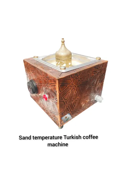 SAFİR ÇAY KAZANLARI 01082024karekk19x18 Safirim Kumda Kahve Cihazı Bakır Kumda Kahve Makinesi Ev Ve Ofis Tipi Küçük Boy 19X18 Cm Kumda Kahve