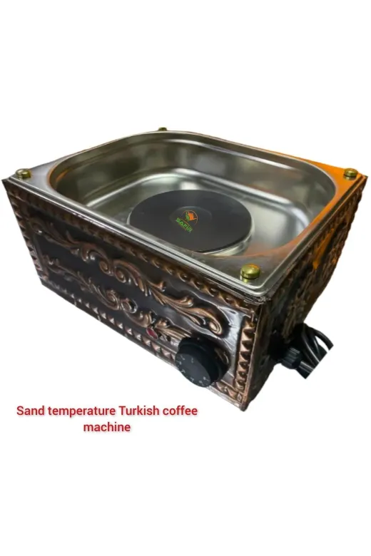 SAFİR ÇAY KAZANLARI 01082024ortakk35x28 Safirim Kumda Kahve Makinesi Bakır Kumda Kahve Cihazı Orta Boy 35X28 Cm Bakır Kumda Kahve