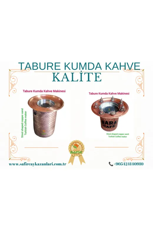 SAFİR ÇAY KAZANLARI 01082024SAFİRİMYÜKSEKBOYKK Safirim Kumda Kahve Makinesi Yuvarlak Yüksek Boy Kasa Bakır Kumda Kahve Standı Kumda Kahve Cihazı