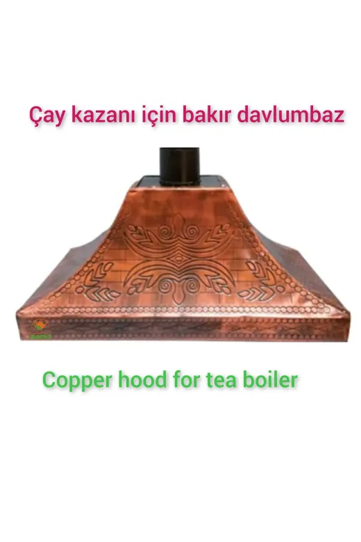 SAFİR ÇAY KAZANLARI 14022025safirdavlumbaz110cm 110 Cm Bakır Davlumbaz Çay Semaveri Için Bakır Davlumbaz Safir Bakır Davlumbaz
