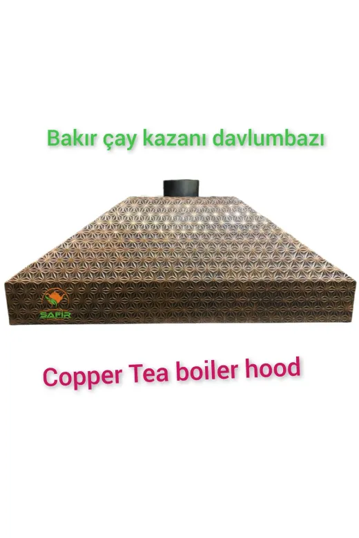 SAFİR ÇAY KAZANLARI 14022025yıldızdav90cm Yıldız Model Bakır Davlumbaz Çay Kazanı Davlumbazı 90 Cm Bakır Davlumbaz