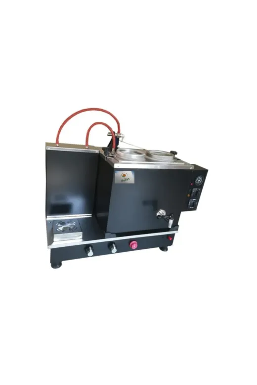 SAFİR ÇAY KAZANLARI 26072024s2siyahlpg Safirim Siyah Çay Kazanı 2 Gözlü Siyah Elektrostatik Boyalı Çay Ocağı Elektrik + Tüplü Çay Makinesi.