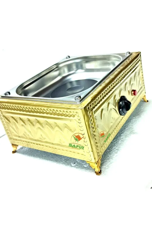 Safir KÜÇÜK BOY KUMDA KAHVE MAKİNESİ Bakır Kumda Kahve Makinesi Küçük Boy 19X18 Cm Gold Kumda Kahve Sarı Renk Bakır