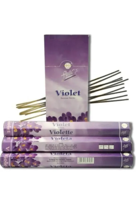 Sakız Ağacı SA55662 Flute Tütsü Violet (Menekşe) 20 Çubuk