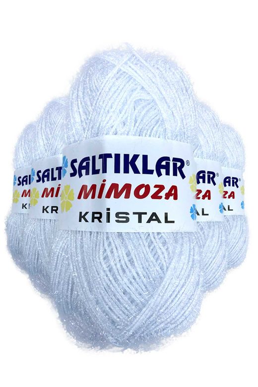 SALTIKLAR RT-RYL-5ARSLMKOPT 5 Adet Mimoza Kristal Işıltılı Şal Patik Yelek İpi Optik