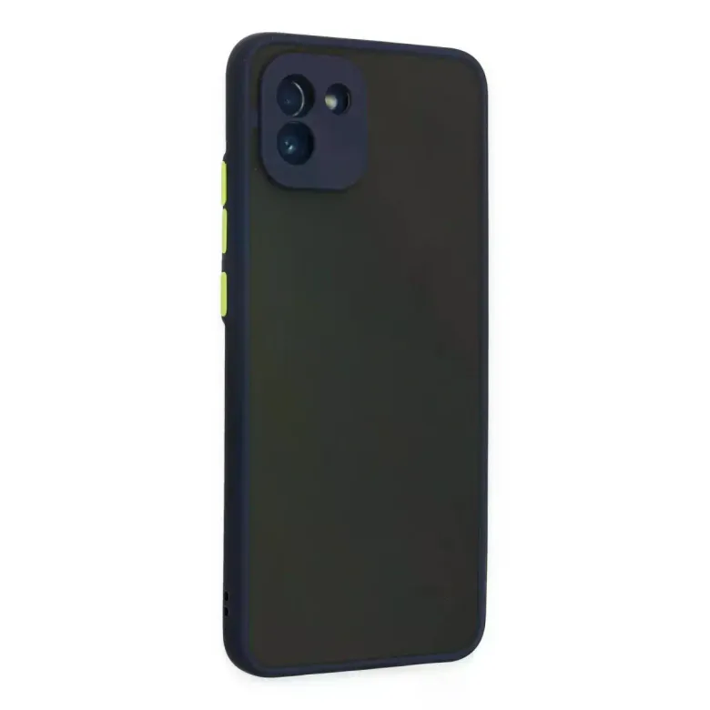 Samsung Galaxy A03 Kılıf Montreal Silikon Kapak - Lacivert