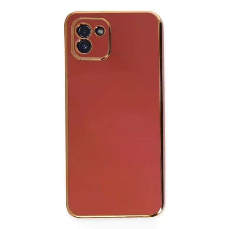 Samsung Galaxy A03 Kılıf Volet Silikon - Kırmızı