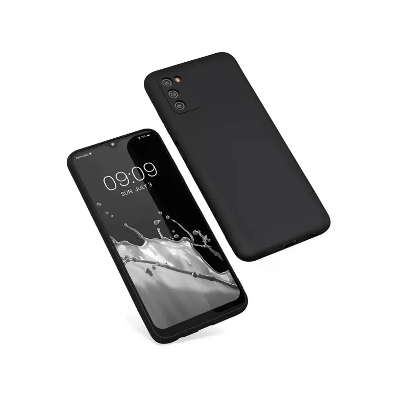 Samsung Galaxy A03s Kılıf First Silikon - Siyah