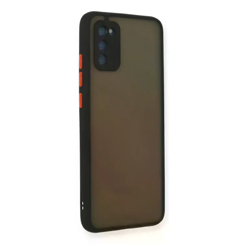 Samsung Galaxy A03s Kılıf Montreal Silikon Kapak - Siyah