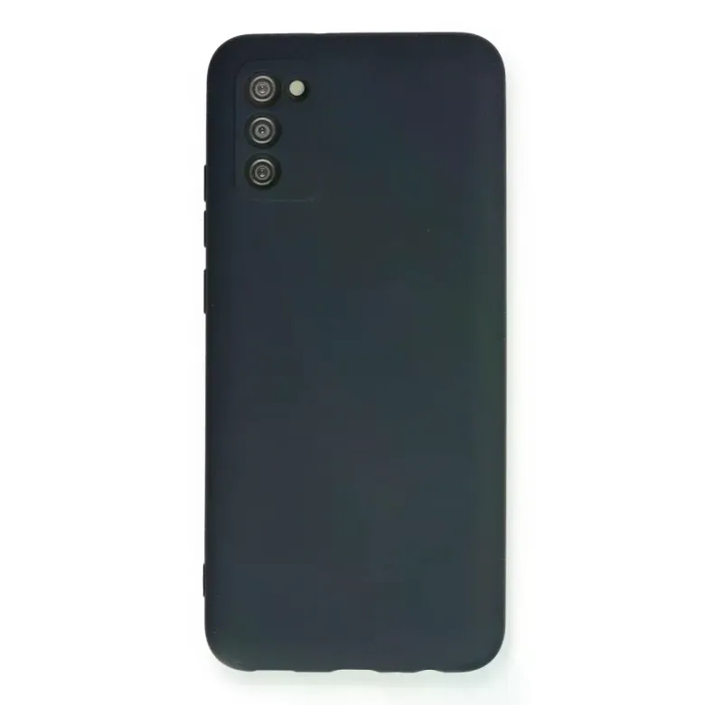 Samsung Galaxy A03s Kılıf Nano İçi Kadife Silikon - Lacivert