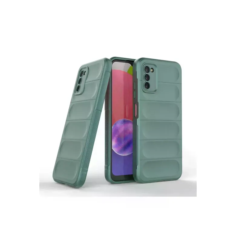 Samsung Galaxy A03s Kılıf Optimum Silikon - Koyu Yeşil