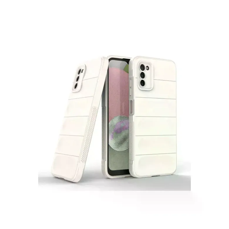 Samsung Galaxy A03s Kılıf Optimum Silikon - Krem