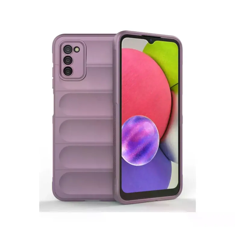 Samsung Galaxy A03s Kılıf Optimum Silikon - Mor