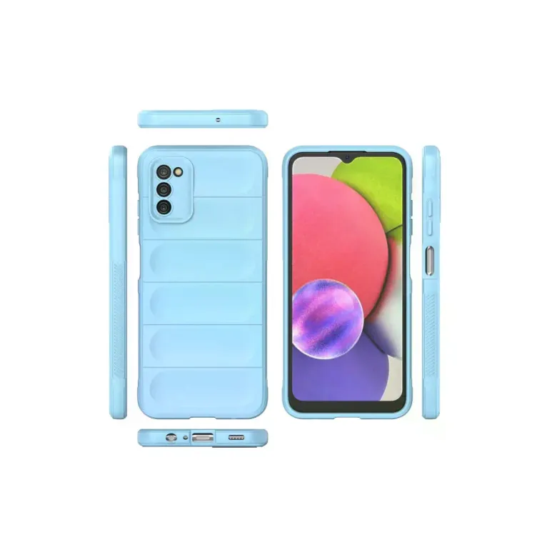 Samsung Galaxy A03s Kılıf Optimum Silikon - Sky Blue