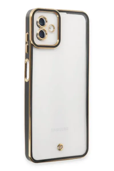 Samsung Galaxy A04 Kılıf Liva Lens Silikon - Siyah