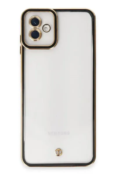 Samsung Galaxy A04 Kılıf Liva Lens Silikon - Siyah