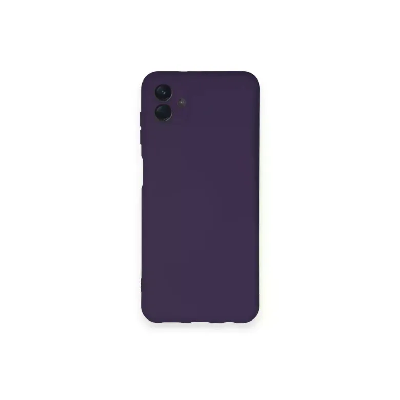 Samsung Galaxy A04 Kılıf Nano içi Kadife Silikon - Mor