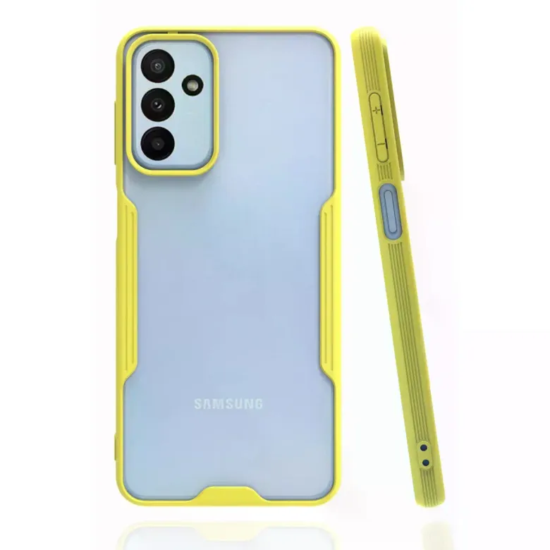 Samsung Galaxy A04S Kılıf Platin Silikon - Sarı