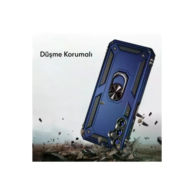 Samsung Galaxy A04S Kılıf Sofya Yüzüklü Silikon Kapak - Yeşil
