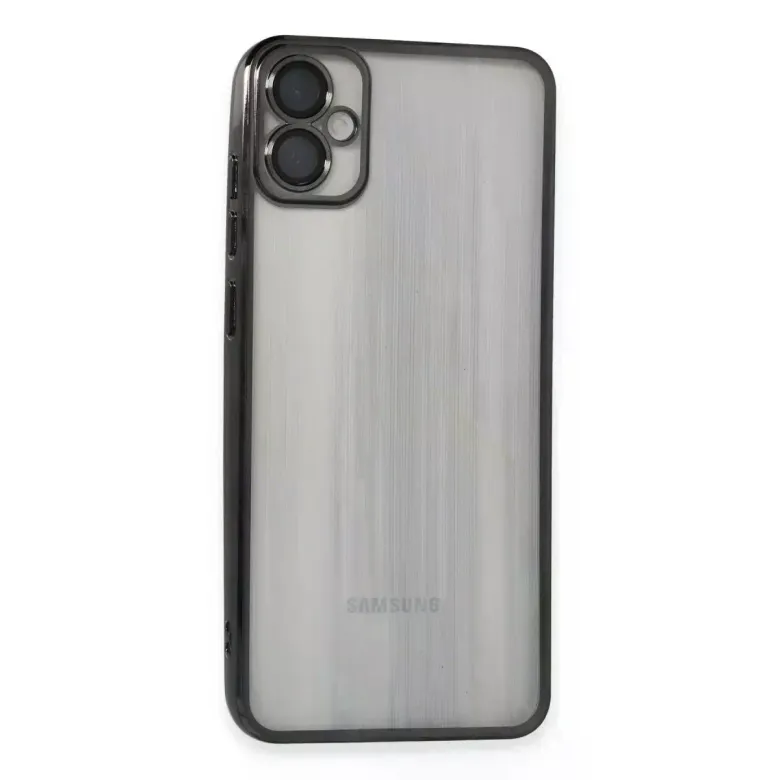 Samsung Galaxy A05 Kılıf Razer Lensli Silikon - Siyah