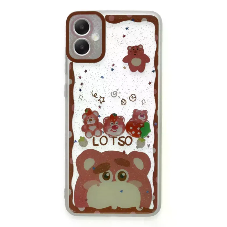 Samsung Galaxy A05 Kılıf Sweet Desenli Silikon Kapak - Pembe