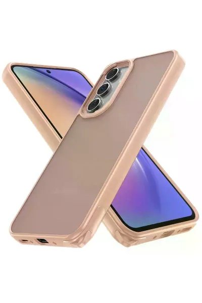 Samsung Galaxy A05S Kılıf Elegant Kapak - Pudra