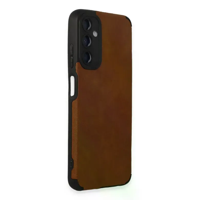 Samsung Galaxy A05s Kılıf Loop Deri Silikon - Kahverengi