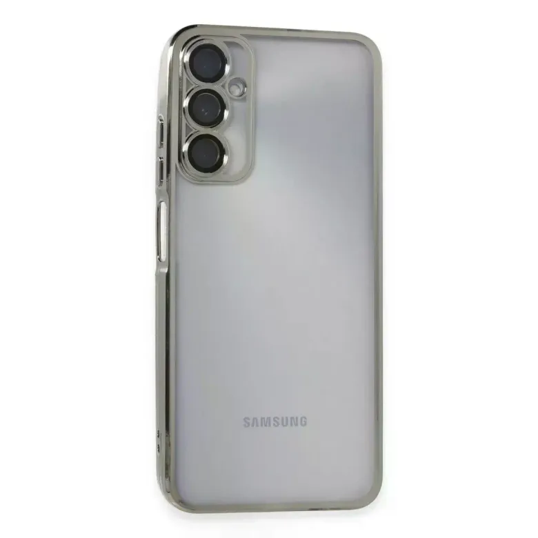 Samsung Galaxy A05s Kılıf Razer Lensli Silikon - Gümüş