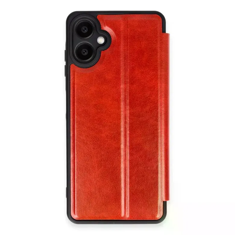Samsung Galaxy A06 Kılıf Flip Cover - Kırmızı