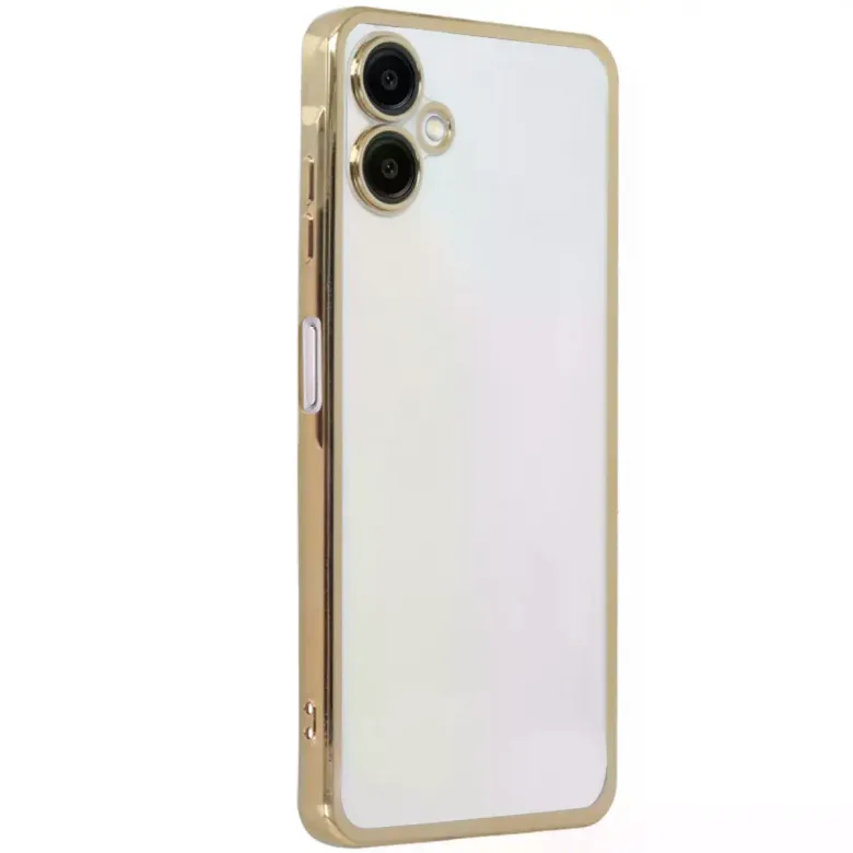 Samsung Galaxy A06 Kılıf Razer Lensli Silikon - Gold