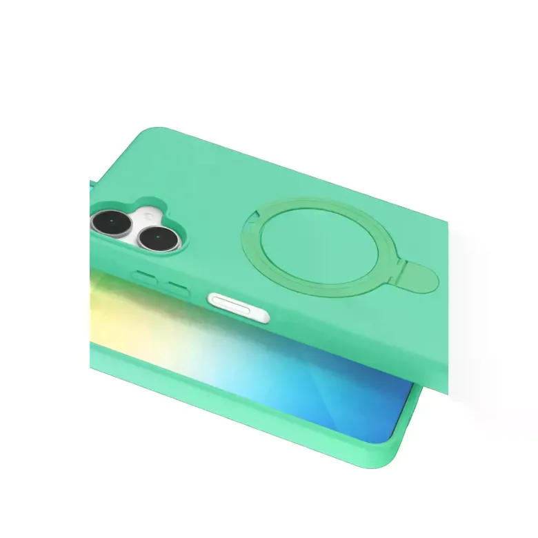 Samsung Galaxy A06 Regal Magsafe Standlı Kapak - Yeşil