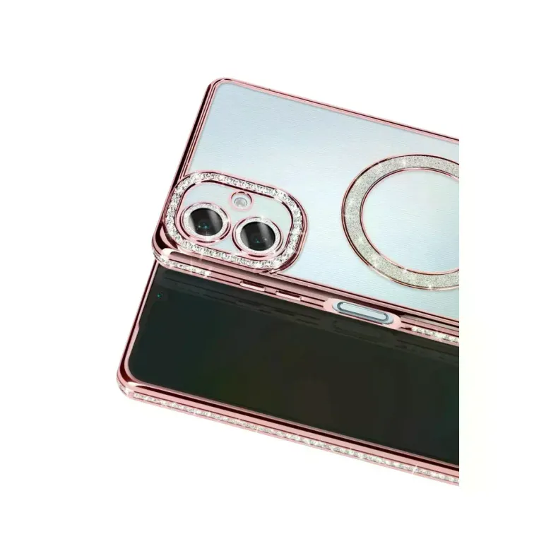 Samsung Galaxy A07 4g Joke Simli Magneticsafe Kılıf - Pembe