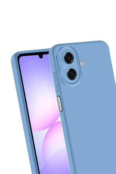 Samsung Galaxy A07 4G Nano içi Kadife Silikon - Mavi