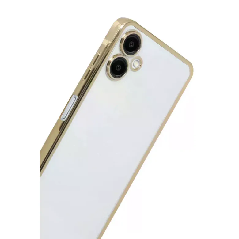 Samsung Galaxy A07 4g Razer Lensli Silikon - Gold
