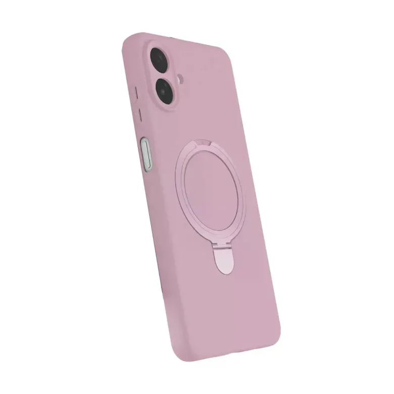 Samsung Galaxy A07 4g Regal Magsafe Standlı Kapak - Açık Pembe