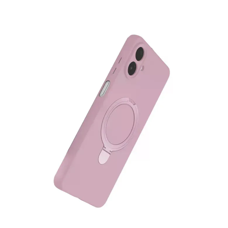 Samsung Galaxy A07 4g Regal Magsafe Standlı Kapak - Açık Pembe
